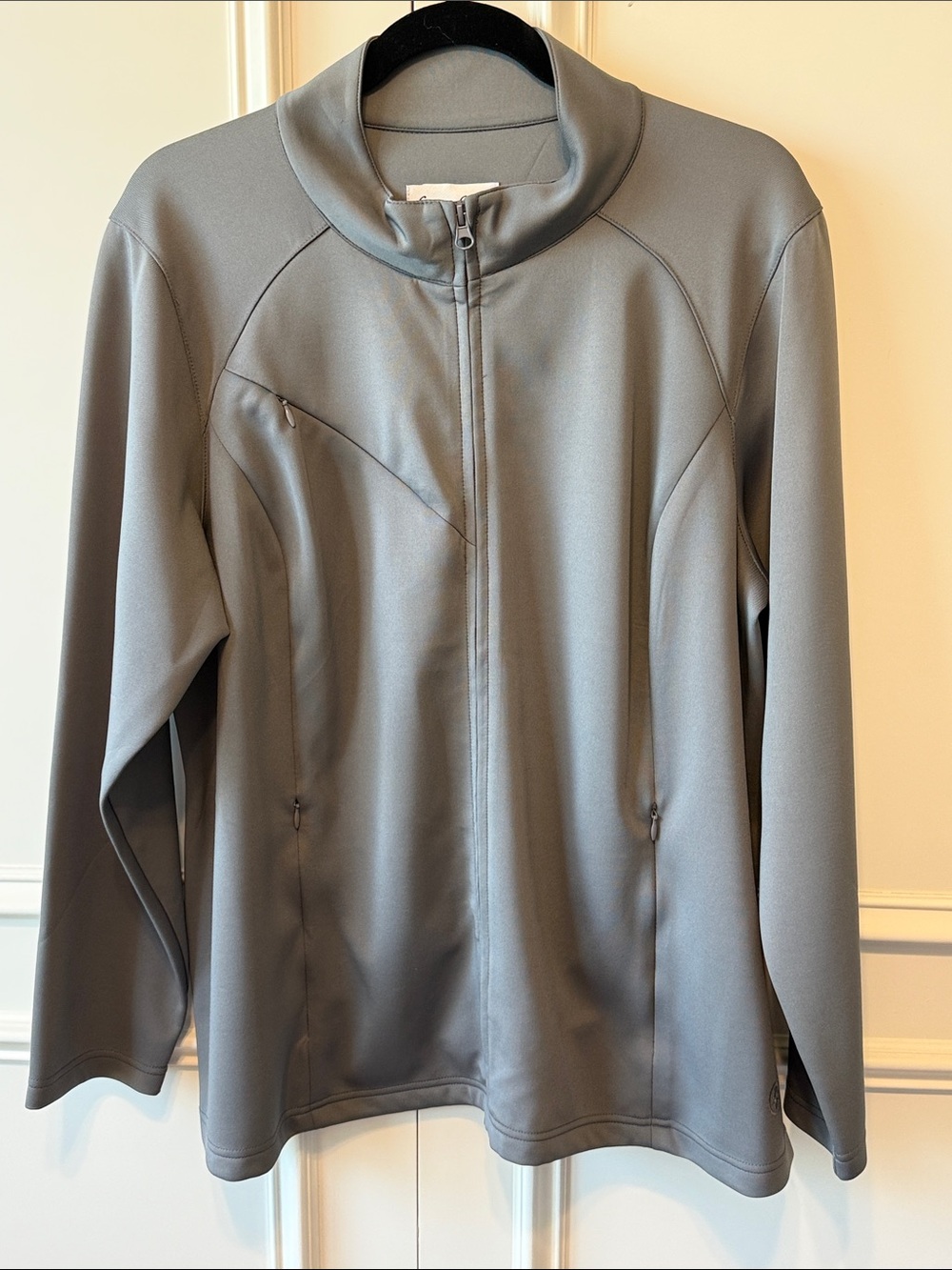 Linea by Louis Dell'Ollio Gray Full-Zip Utility Jacket